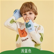 ( Cartoon  blue)half child lovely warm glove Korean style samll Winter glove samll student Word glove