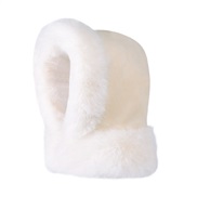 (  Beige)Winter Outdoor velvet hedging velvet warm bag head hat woman