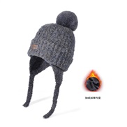 (   gray)Winter velvet knitting woolen velvet warm hat woman thick big head hedging