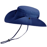 ( Navy blue)summer big sunscreen sun hat spring autumn man woman Outdoor sun hat draughty all-Purpose Bucket hat