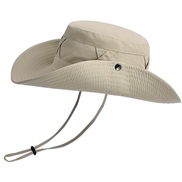 ( Beige)summer big sunscreen sun hat spring autumn man woman Outdoor sun hat draughty all-Purpose Bucket hat