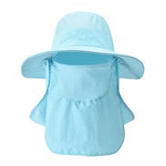 ( blue)Bucket hat man sun hat summer Outdoor sunscreen draughty sun hat woman