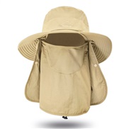 ( khaki)Bucket hat man sun hat summer Outdoor sunscreen draughty sun hat woman