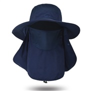 ( Navy blue)Bucket hat man sun hat summer Outdoor sunscreen draughty sun hat woman