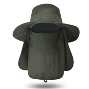 ( Army green)Bucket hat man sun hat summer Outdoor sunscreen draughty sun hat woman