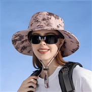 ( Pink) summer big sunscreen sun hat Outdoor Outing hat woman fashion Bucket hat