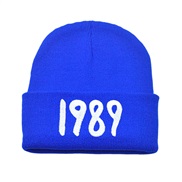 (M56-58cm)( sapphire blue ) occidental styllor wift knitting embroidery Word woolen Winter hedging