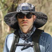 ( Adjustable)(Dark gray+)big wind hat summer Outdoor man sun big wind Shade sunscreen