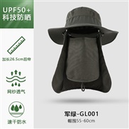 ( one size)(GL   Army green)Bucket hat man sun hat summer Outdoor sunscreen draughty sun hat woman