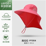 (PF   red )sunscreen hat man lady summer sun hat Outdoor sun hat big Bucket hat