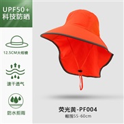 (PF   yellow )sunscreen hat man lady summer sun hat Outdoor sun hat big Bucket hat