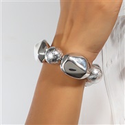 (NK2721 silvery ) exaggerating bangle bracelet  fashion new elasticity gold bangle occidental stylebracelet