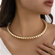 ( 1  Gold 6462)occidental style  brief fashion samll multilayer Collar  personality exaggerating wind snake necklace