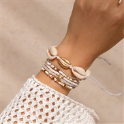 ( 1  Mixed color6 5  8K2)occidental style Bohemia wind Shells beads braceletbracelet starfish beads set woman