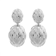 ( Silver)summer Alloy earrings exaggerating occidental style Earring lady Metal ear stud trend wind