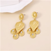 ( white) occidental style fashion all-Purpose ear stud  mediumvintage retro style high Earring