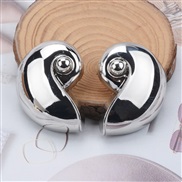 ( 2 Silver)same style occidental style exaggerating Alloy gold silver color earrings retro temperament big ear stud new