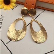 ( water drop Gold)occidental style fashion brief Street Snap earrings  Earring sequin  samll