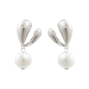 ( white)summer Alloy imitate Pearl earring occidental style earrings lady lovelyearrings