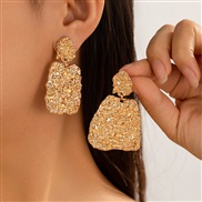 occidental style     Irregular Earring earrings woman ins exaggerating summer big circle ear stud