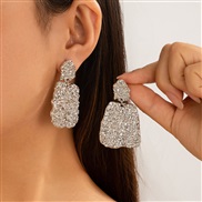 occidental style     Irregular Earring earrings woman ins exaggerating summer big circle ear stud