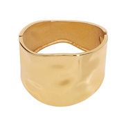 ( Gold)occidental style personality fashion surface geometry Alloy Irregular exaggerating bangle