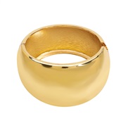 ( Gold)occidental style personality square opening surface bangle  exaggerating mirror Alloy geometryins