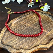 (3  necklace  red6mm)...